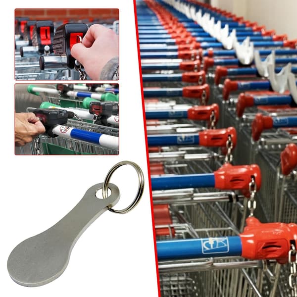 Nyckelring med shoppingpollett