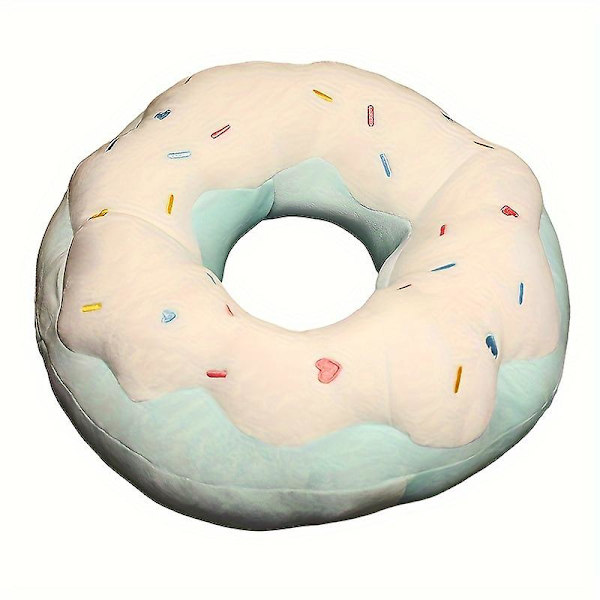 Simulering Kreativ Donut Plysj Leke Søt Sovepute Sofa Hvil Pute Putedukke（sjokolade）
