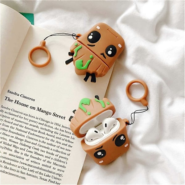 Fodral för Airpods 1/2 Söt Djurtecknad Modekaraktär Airpods 1/2 Skydd Tillbehör Stötsäkra Kit Coola Roliga Roliga Mjuka Silikonhöljen Barn