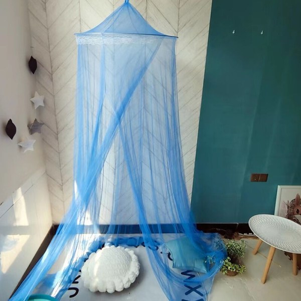 Myggenet, konisk net, rummelig sengehimmel: bred og lang, til indendørs og udendørs brug, ideelt rejsenet, 60 x 250 x 1050 cm, mørkeblå