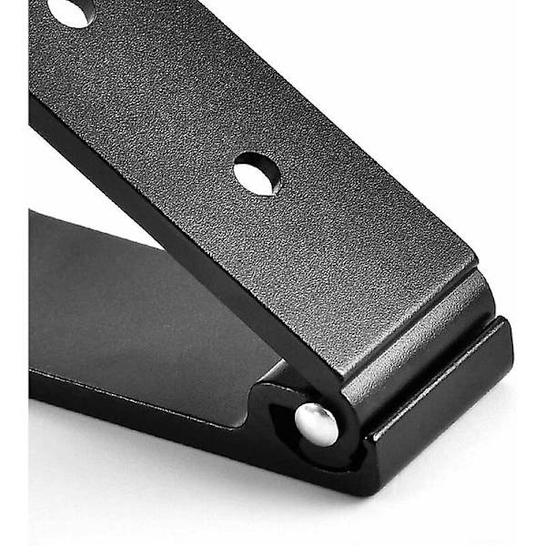 Knage, 4 stk. væghængt, foldbar krog, aluminiumlegering, med skruer, til badeværelse, køkken, soveværelse, kontor (sort), 75*25mm