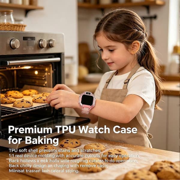 Skyddsfodral för klocka - För HUAWEI WATCH KIDS X1 Premium PC Exakta utskärningar translucent pink
