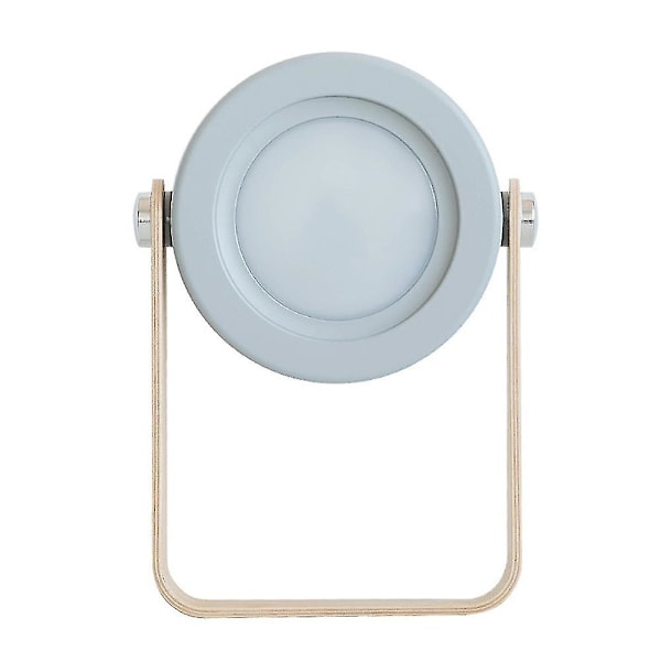 Bärbar bordslampa, sänglampa för läsning, sovrum, camping (grå)