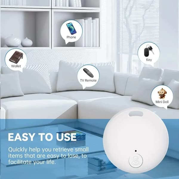 4 stk. Bluetooth Smart Tracker, Nøglefinder, GPS Tracker, Dyresporing, Kompatibel med iOS / Android