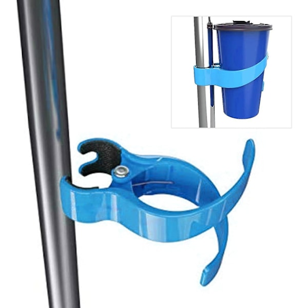 2 kpl bussin mukiteline, sininen säilytysteline koukku ABS kannettava juomateline helppo handsfree juomateline