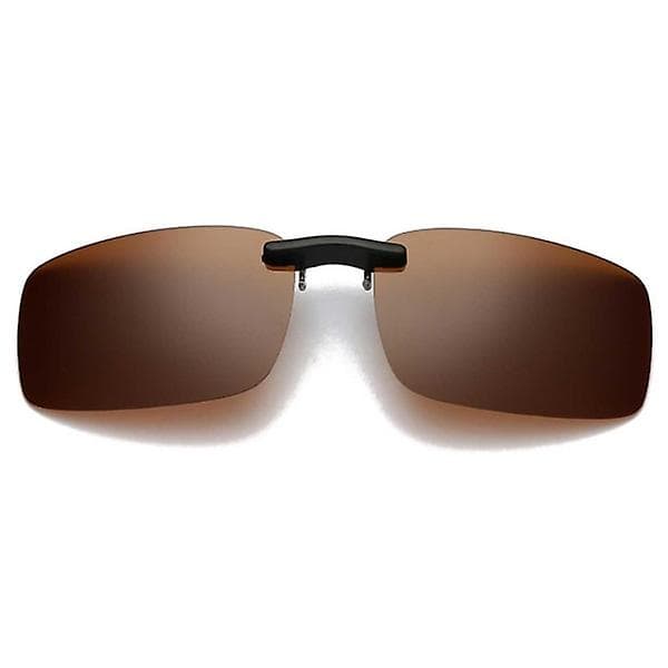 Klipsilliset aurinkolasit Ruskea 35x56mm Ruskea