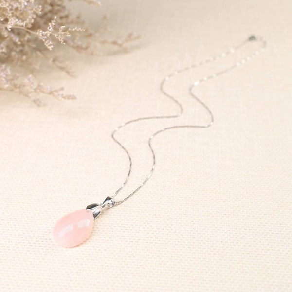 Dww-Chane 925 Silver Damhalsband med Vattendropphänge