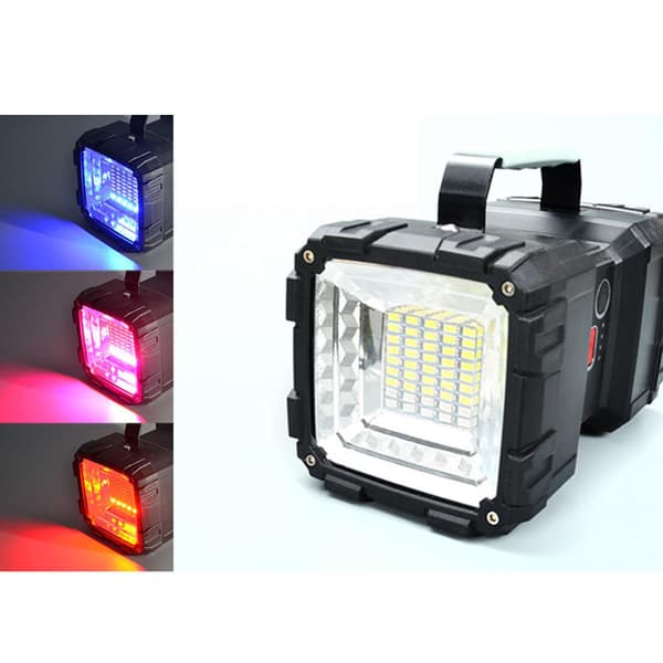 Taskulamppu Led-taskulamppu 35LED Kirkas Ladattava Kaksinkertainen Hakutaskulamppu Kädessä pidettävä taskulamppu（G）