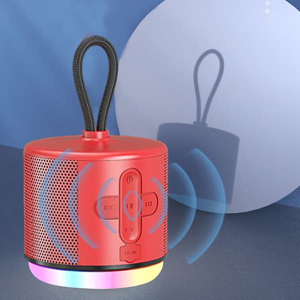 Bluetooth-højttalere Bærbar Bluetooth-højttaler, 7 timers spilletid, 20 meters Bluetooth-rækkevidde, forbedret basmikrofon