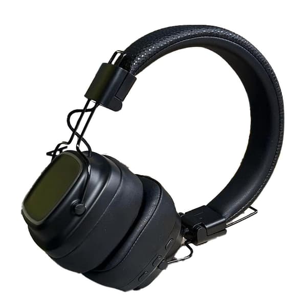 Headset til MAJOR IV Luminous trådløs Bluetooth-headset Heavy Bass Multi-Function Headset Mikrofon, Sort（Sort）
