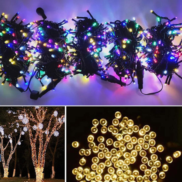 Juldekoration 24V Utomhus 30M 300 Leds Batterier Heminredning Fester Bröllop