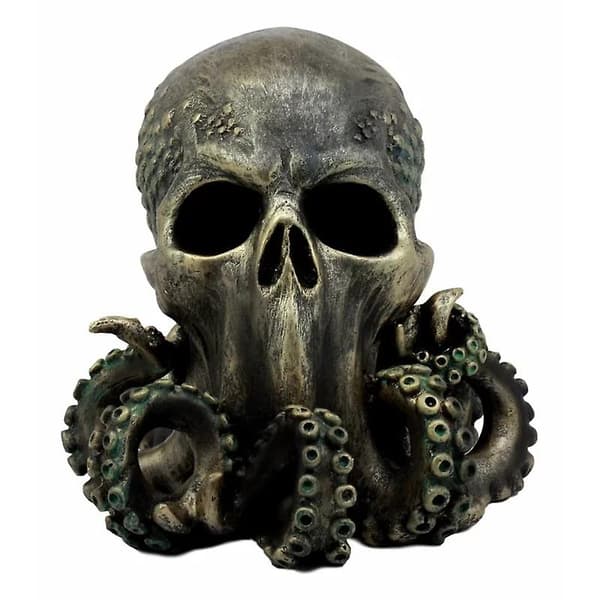 Cthulhu skalle bläckfisk staty skrivbords prydnader