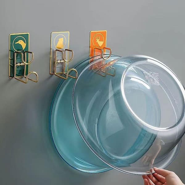 Cartoon Base Holder Lim Adhesive Hook Kök Badrum Förvaring Rack Hook Stark（Som visas）