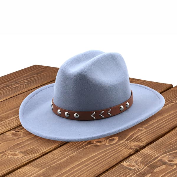 Herrull Varm Hatt Mode Ullhatt Cowboy Bred Hatt För Höst Och Vinter (04)