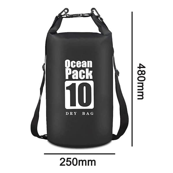 PVC Svømmetøjs Opbevaringspose - Sort 20L
