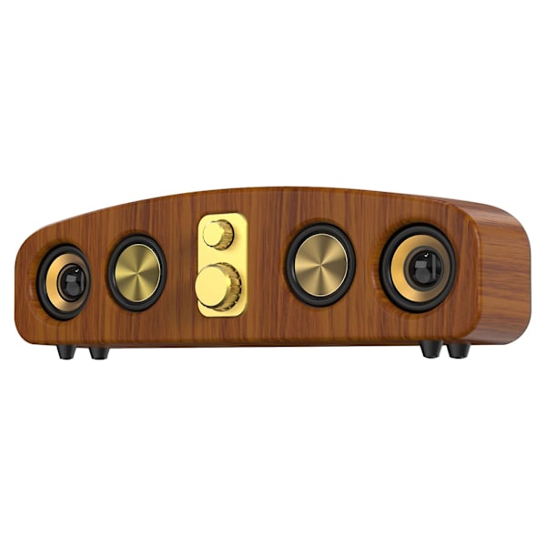 Datorhögtalare Bluetooth-högtalare Retro Bärbar Ljudkort Radio Hemdator Skrivbord Trådlös Ljud Subwoofer Rea (A)