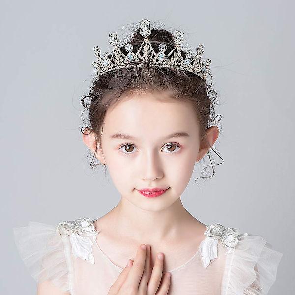 Prinsessekrone og tiara til kvinder og piger Dronningkrone Prom Kostume Tiara Rhinestone Bryllup