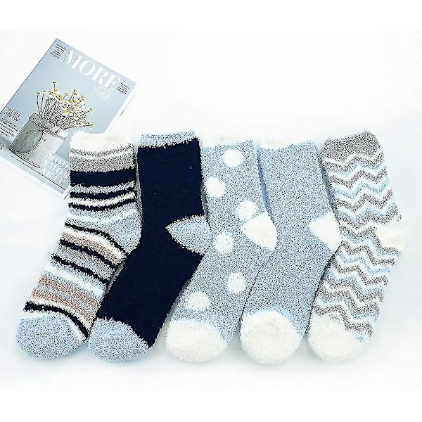 Damstrumpor Fuzzy Strumpor Mjuka Fluffy Strumpor Varma Fleece Strumpor Strumpor