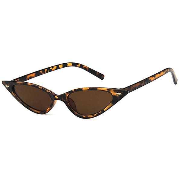 Bruna Leopard Slim Solglasögon Bruna Glas Bruna