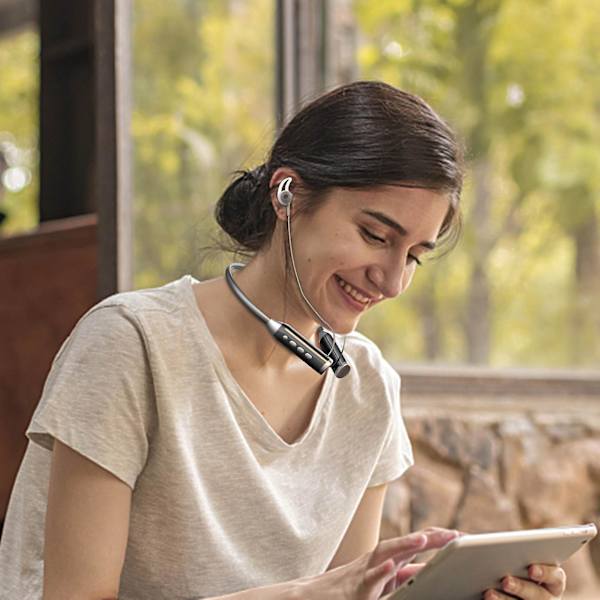 Langaton kaula-asenteinen Bluetooth 5.3 -kuuloke Älykäs digitaalinen stereo Ei viivettä Liike Hiki- ja vedenkestävä Bluetooth -kuuloke