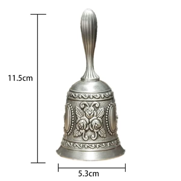 Handklocka klocka handbordsklocka receptionsklocka bordsklocka ringklocka (silver)