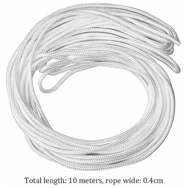 Polypropenrep, 2 stycken 10 m tjocklek 4 MM hantverk flätat multifunktionsrep tvinnat rep