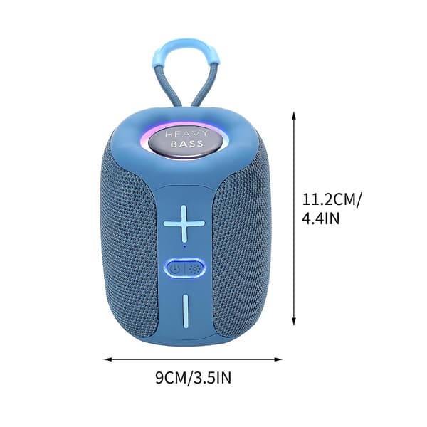 Ny udsøgt cylinder bærbar subwoofer Bluetooth-højttaler farverige lys cool mode gave lydudsalg