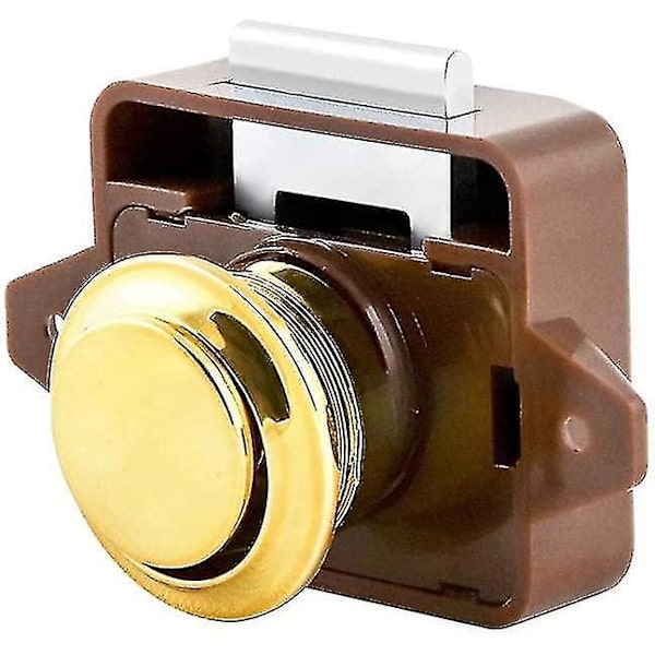 Tryckknappsskåpsdörrlås, Rv Möbel Lådlås (2 st)