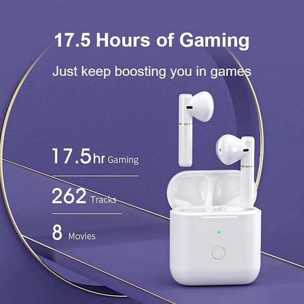 Qcy T8s Langattomat Bluetooth-kuulokkeet Dual Ear Sports In -kuulokkeet Puolet akusta Pystysuora kuuloke Puoli kierros Kuuloke Kuuloke Kuuloke