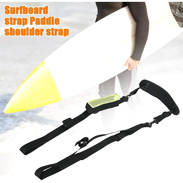 Nylon Surfboard Axelrem Justerbar (1 st, svart)