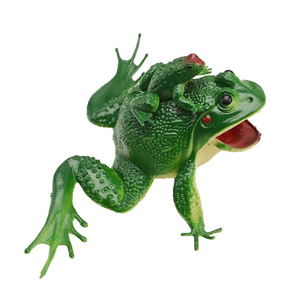 Flickande leksaker flytande leksak gröna badleksaker groda badleksak badleksaker förvaring gummi grodor（M，Grön）