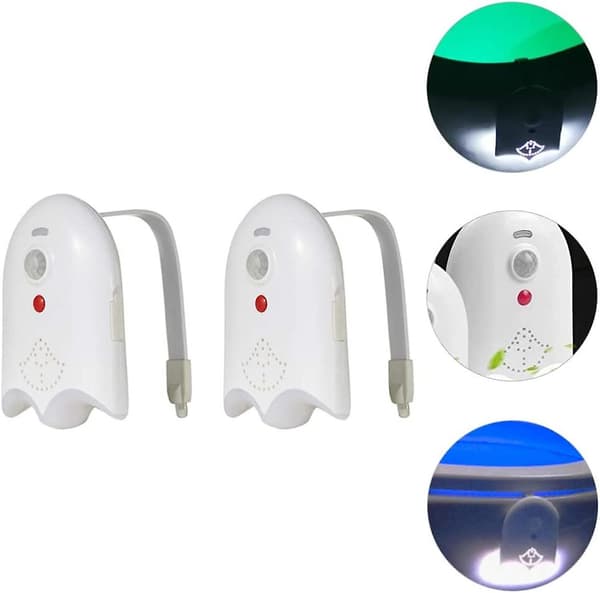 2 stk. baderom nattlys LED baderom nattlys med bevegelsesaktivert sensor