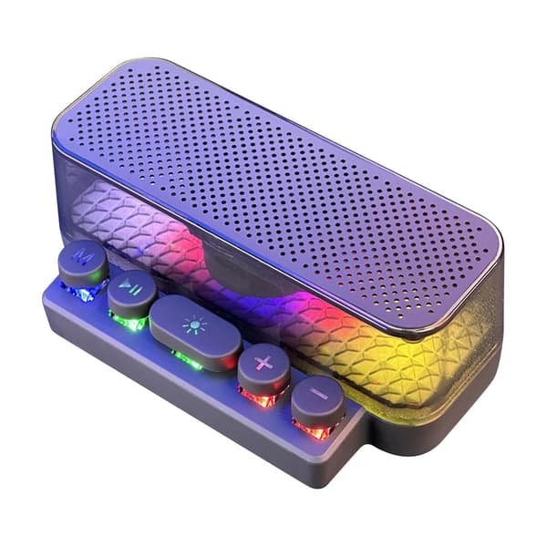 Udsalg Farverigt Bluetooth Højttaler Tastatur Lysende Subwoofer Hifi Lydkvalitet Grænseoverskridende Gaming Atmosfære Lys Desktop Bluetooth Lyd