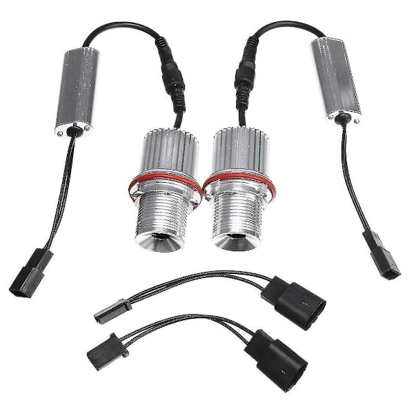 2 st 45w vita LED-bilängelögon LED-markör Halo-ringljuslampa strålkastarlampa för - E39 E53 E60