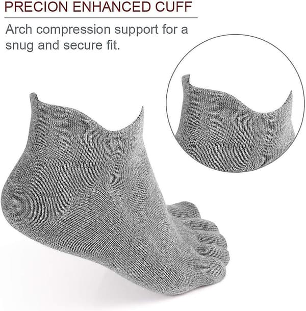 Tåstrumpor No Show Running Five Finger Socks - För Män Kvinnor 4 Par