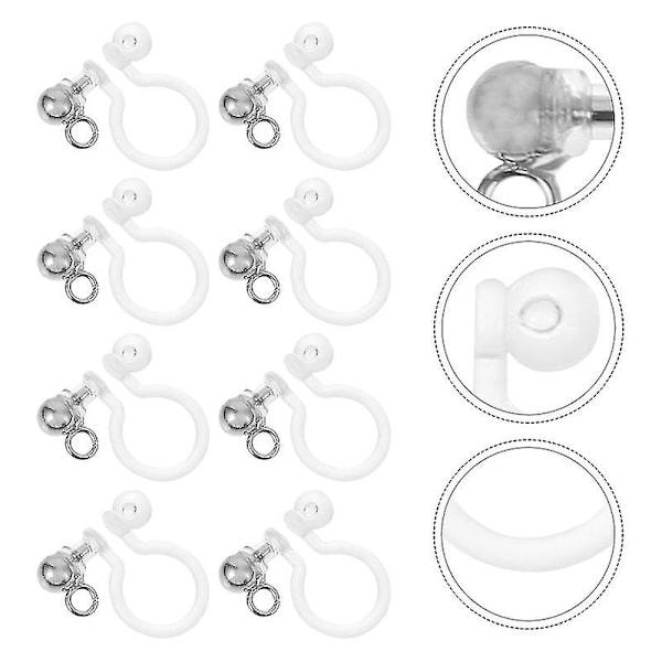 8 st U-formade örhängen clips örhänge stift örhänge clip converter örhänge diy tillbehör