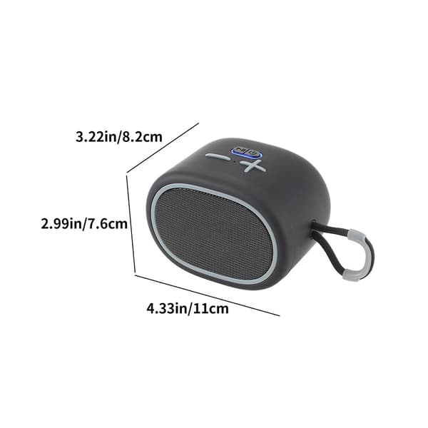 Bluetooth Audio Stoffhøyttaler Plug-In Mini Stereo Bluetooth-høyttaler Stilig Eksternt Lys Lang Batterilevetid Enhetsforbindelse