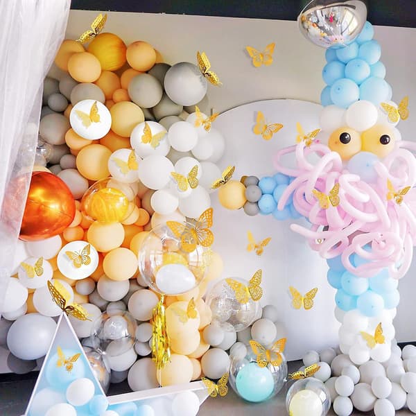 3D Butterfly Wall Decor 48pcs, Gull Butterfly