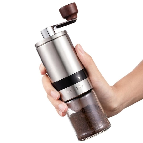 Manuell kaffekvarn med keramisk konisk kvarn och rostfritt stålhandtag Espresso dropp kaffekvarn Espresso (frankrike) Färsk |