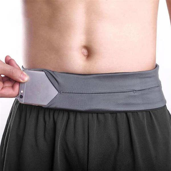 Löparbälte utomhus fitness elastisk osynlig andningsbar män kvinnor gym sport mobiltelefon midjeväska väskor