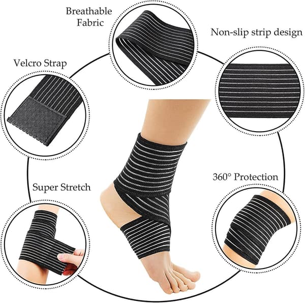Elastisk lægkompression bandage benkompression ærme til mænd og kvinder