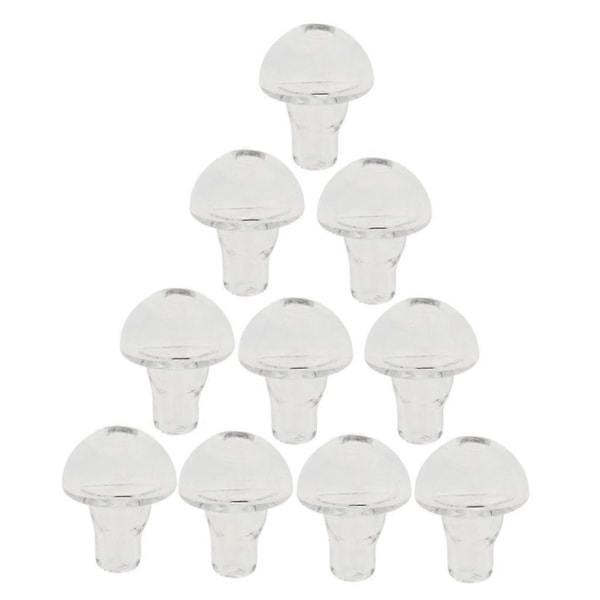 4x 10st Tomma Genomskinliga Glasglobflaskberlocker för Torkade Blommor Smycken DIY