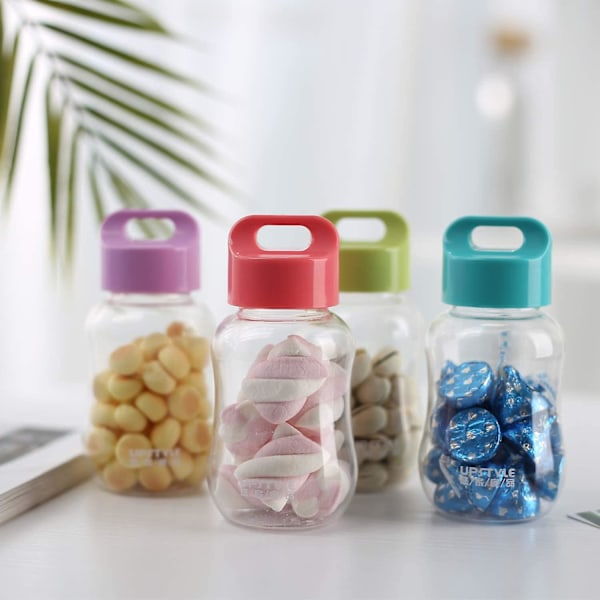 Drycktillbehör Liten 6oz Barnvattenflaska För Skola Livsmedelsklassad Plast Mini Söt Juice Resa Sport Bulk Bredmunnade Koppar För Mjölk/kaffe/te