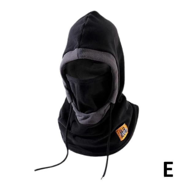 Fleecehue og maske 2-i-1 til mænd og kvinder vinter vindtæt varm Gray