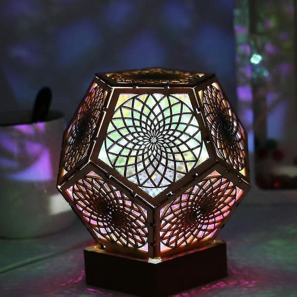 3d Starry Sky Projection Hollow Night Light Kompatibel med heminredning