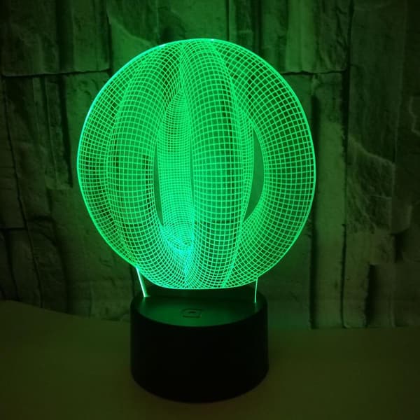 3D Abstrakt Nattljus Led Ljus Optisk Illusio