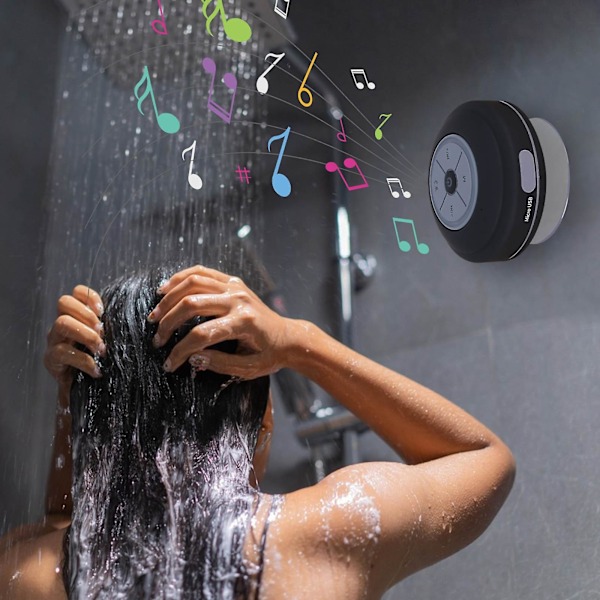 Bluetooth-högtalare Bluetooth Vattentät Trådlös Högtalare LED Handsfree-samtal Bluetooth-kompatibel Högtalare Med Sugkopp