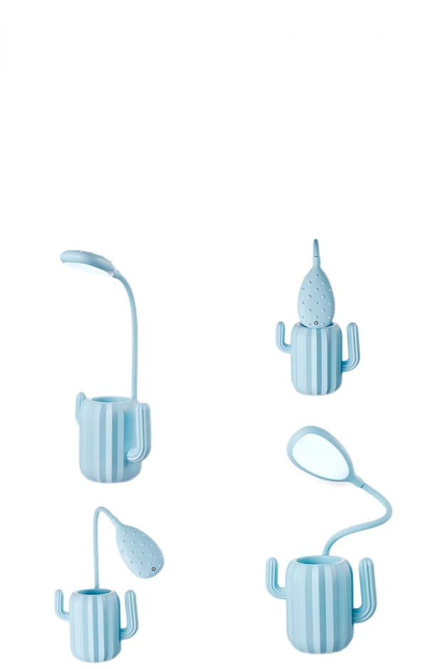 Kaktus Bordlampe LED Nattlys For Barn, Læring Øyebeskyttelse