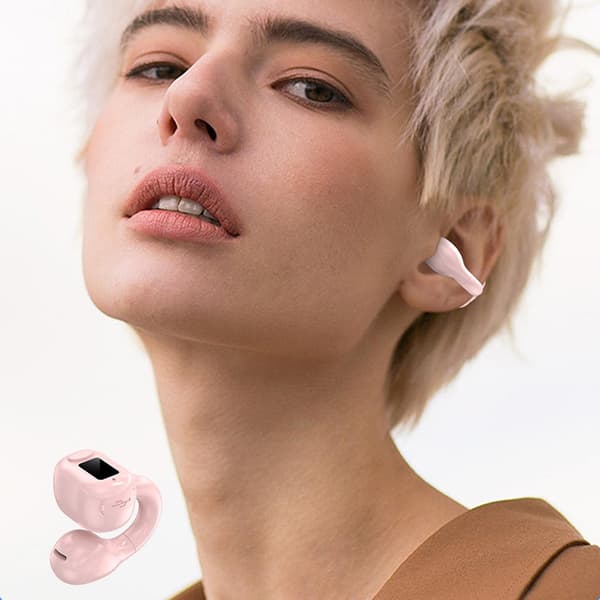 Øreklipshodetelefoner Bluetooth 5.3 Åpne øreklips Trådløse ørepropper Bluetooth-headset for reise