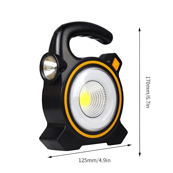 Ficklampa Belysning Uppladdningsbar Utomhus Bärbar Lampa（F）